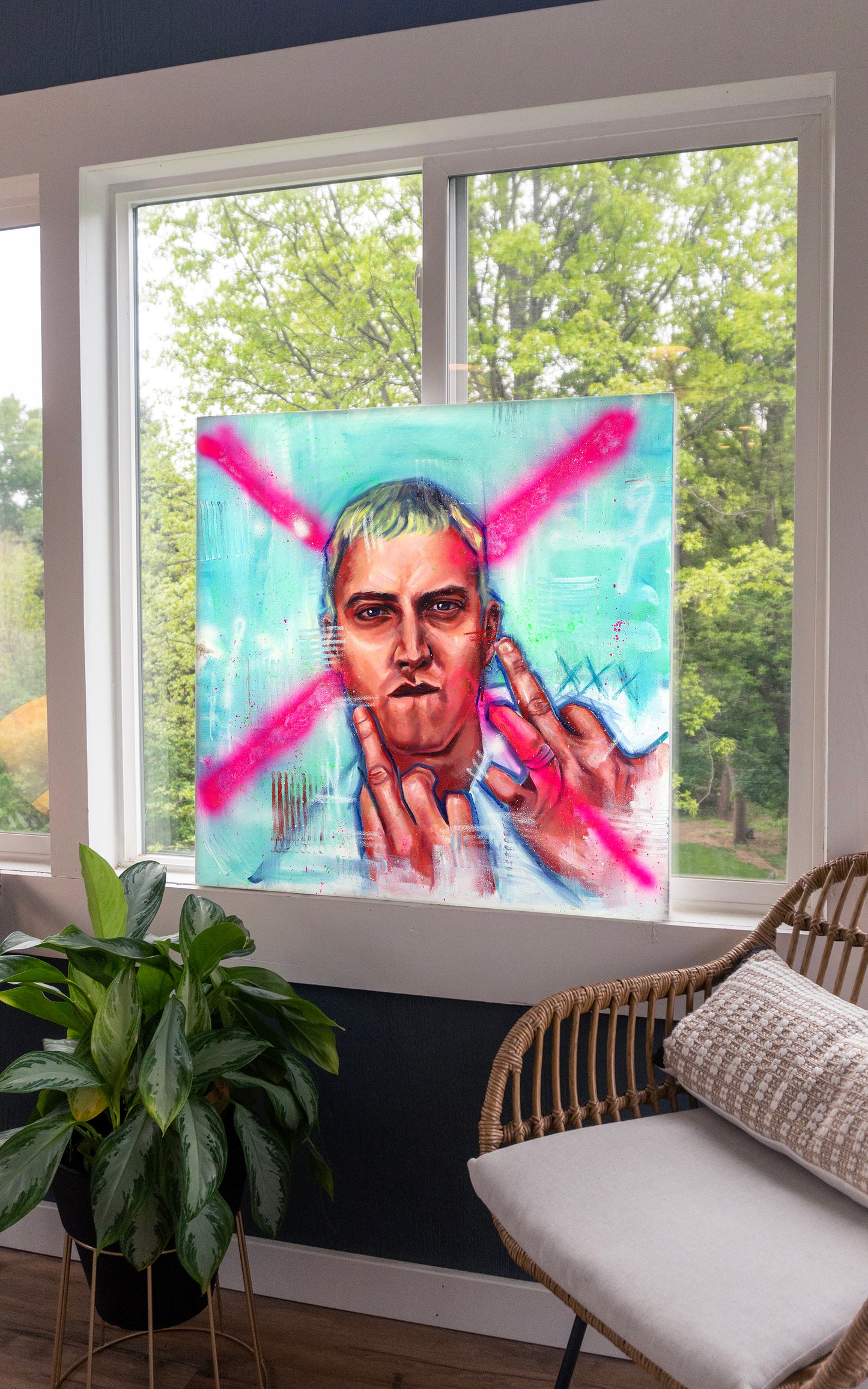 Eminem Original Oil Painting