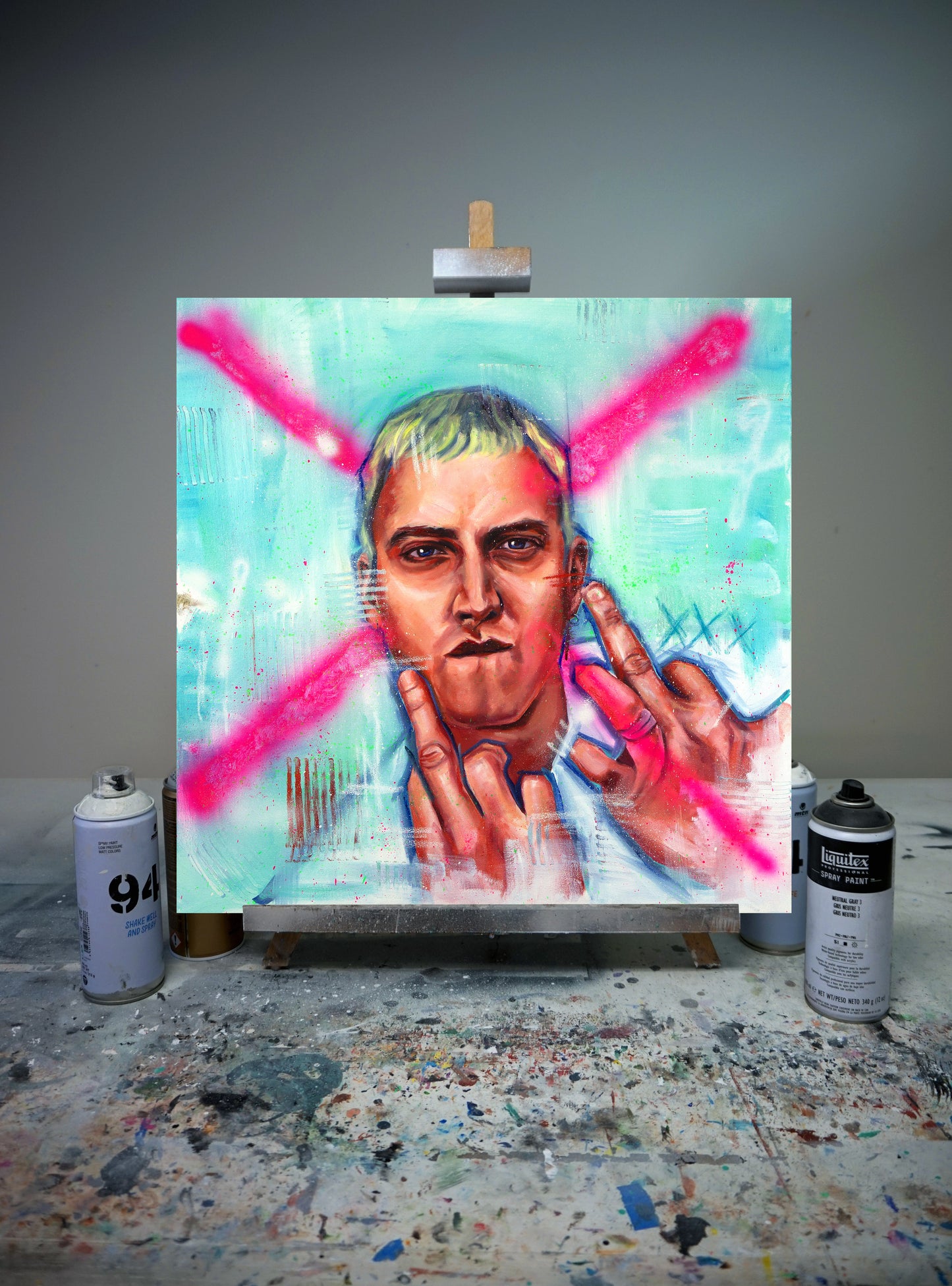 Eminem Original Oil Painting