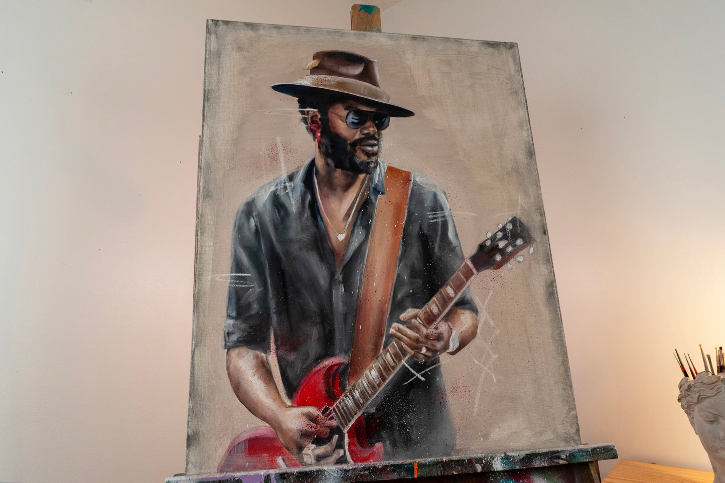 Gary Clark Jr. ORIGINAL Oil Painting