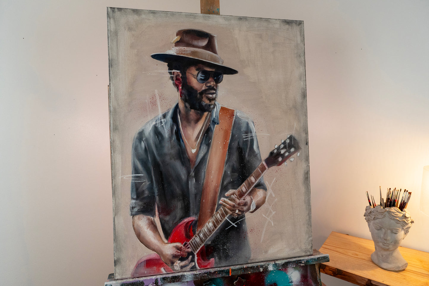 Gary Clark Jr. ORIGINAL Oil Painting