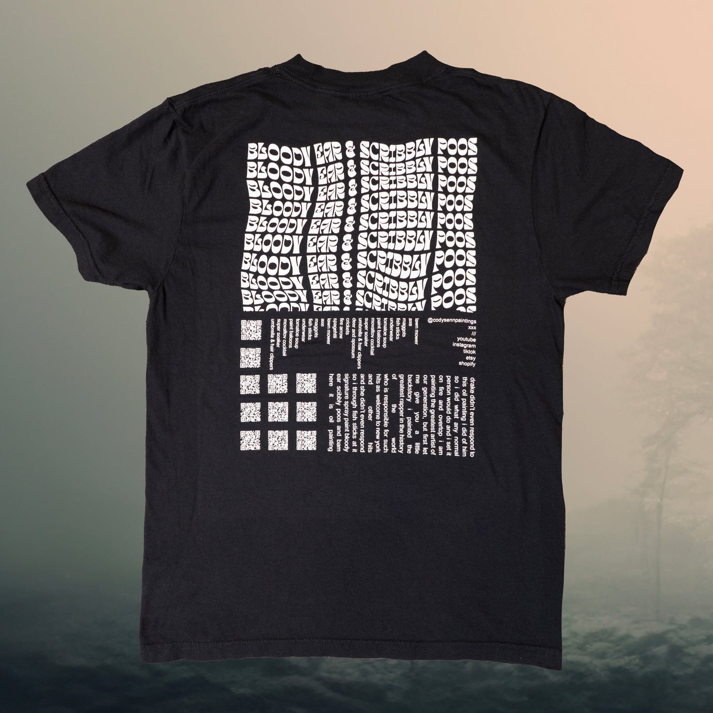 The Official Bloody Ear & Scribbly Poo T-Shirt